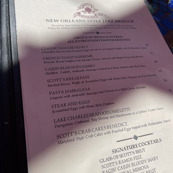 Scott's Seafood - menu - Seafood Near Me - Oakland, California