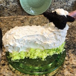 Sanctuary Mission Thrift Store - Cake made from $1 Lamb Mold!
