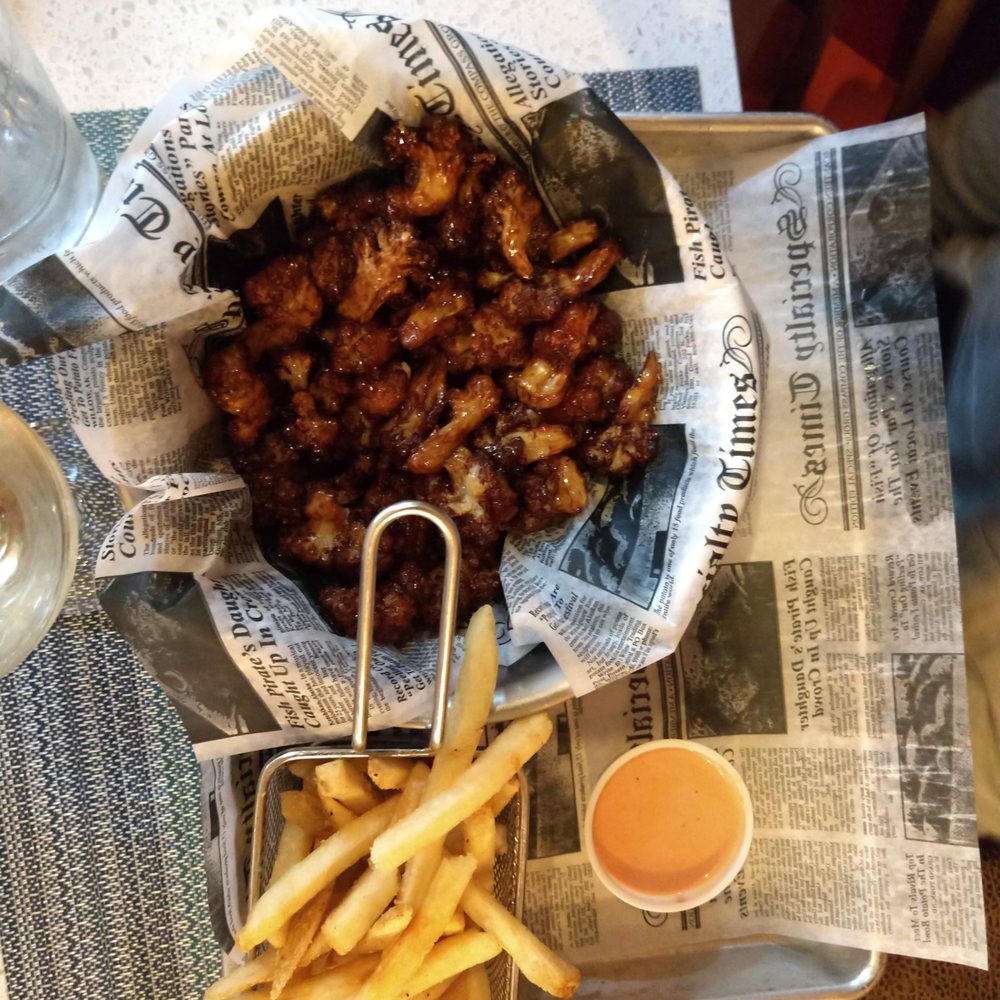 Bourbon's Kitchen - Buffalo cauliflower with Sweet Chili Sauce - Bars Near Me - Middletown, Ohio Bourbon's Kitchen - Buffalo cauliflower with Sweet Chili Sauce - Bars Near Me - Middletown, Ohio
