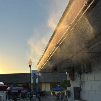 Taylors - Cooling mist for outdoor seating on a hot day - Burgers Near Me - Loomis, California Taylors - Cooling mist for outdoor seating on a hot day - Burgers Near Me - Loomis, California
