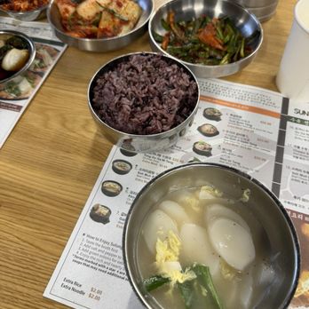 Sun Nong Dan - Ban Chan, Extra Purple Rice, and mochi soup - Korean Near Me - San Gabriel, California Sun Nong Dan - Ban Chan, Extra Purple Rice, and mochi soup - Korean Near Me - San Gabriel, California