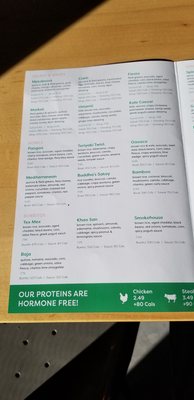 Menu photo 2 Freshii St Catharines, ON