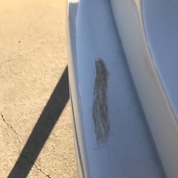 Bumper 911 - Mercedes bumper scraped from another car's bumper. - Mobile Dent Repair Near Me