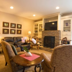 Green Meadows Care Home - Main living area, comfortable reclining chairs.