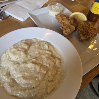 Georgia's Restaurant - Catfish and grits. Fish is served on the side and not on top of the grits - Soul Food Near Me - Eastvale, California Georgia's Restaurant - Catfish and grits. Fish is served on the side and not on top of the grits - Soul Food Near Me - Eastvale, California