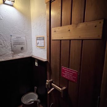 Cafe Mokka - a toilet and a sink in a small room - Coffee & Tea Near Me - Arcata, California