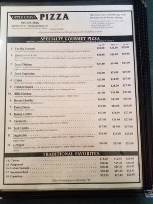 Menu photo 3 Upper Crust Pizza Rockaway Beach, OR Menu photo 3 Upper Crust Pizza Rockaway Beach, OR