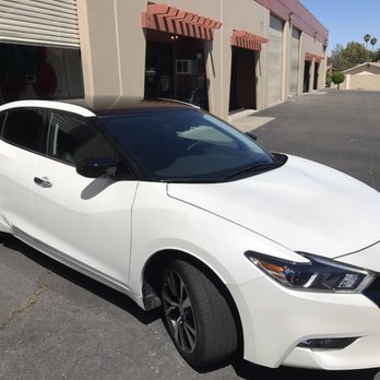 Phenom Customz - Gloss black roof wrap Nissan Maxima - Vehicle Wraps Near Me - Fairfield, California Phenom Customz - Gloss black roof wrap Nissan Maxima - Vehicle Wraps Near Me - Fairfield, California