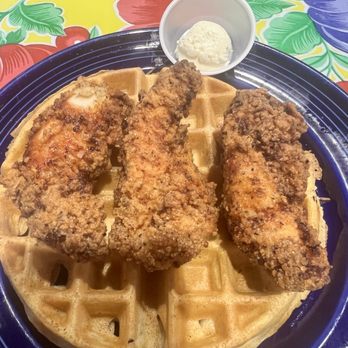 The Flying Biscuit Cafe - Chicken and waffles. - New American Near Me - Opelika, Alabama