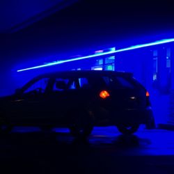 Here's my 2002 Mazda Protege5 in front of the gas stations market.