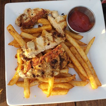 Cobalt - Children's grilled chicken finger dinner plate. - Seafood Near Me - Orange Beach, Alabama
