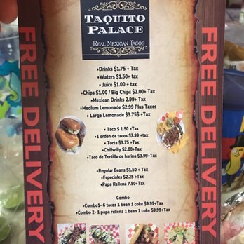 Taquito Palace - Menu - Mexican Near Me - South Padre Island, Texas Taquito Palace - Menu - Mexican Near Me - South Padre Island, Texas