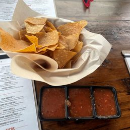 Yummy chips n salsa.