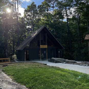 Triple Falls Trailhead - Dupont State Forest - Bathroom at high falls - Hiking Near Me - Cedar Mountain, North Carolina