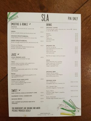 Menu photo 3 SLA Amsterdam, NH Menu photo 3 SLA Amsterdam, NH