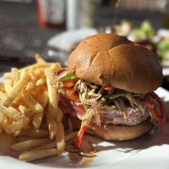 Plenty on Bell - Ahí Tuna Sandwich which was perfectly seasoned and cooked to perfection. - Breakfast & Brunch Near Me - Los Alamos, California Plenty on Bell - Ahí Tuna Sandwich which was perfectly seasoned and cooked to perfection. - Breakfast & Brunch Near Me - Los Alamos, California