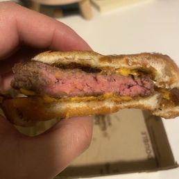Undercooked Quarter Pounder with Cheese