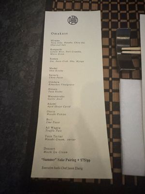 Menu photo 1 One Bite Omakase New York, NY Menu photo 1 One Bite Omakase New York, NY