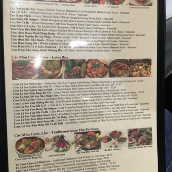 Saigon Kitchen - Chef's special crab and lobster dishes - Vietnamese Near Me - San Jose, California Saigon Kitchen - Chef's special crab and lobster dishes - Vietnamese Near Me - San Jose, California