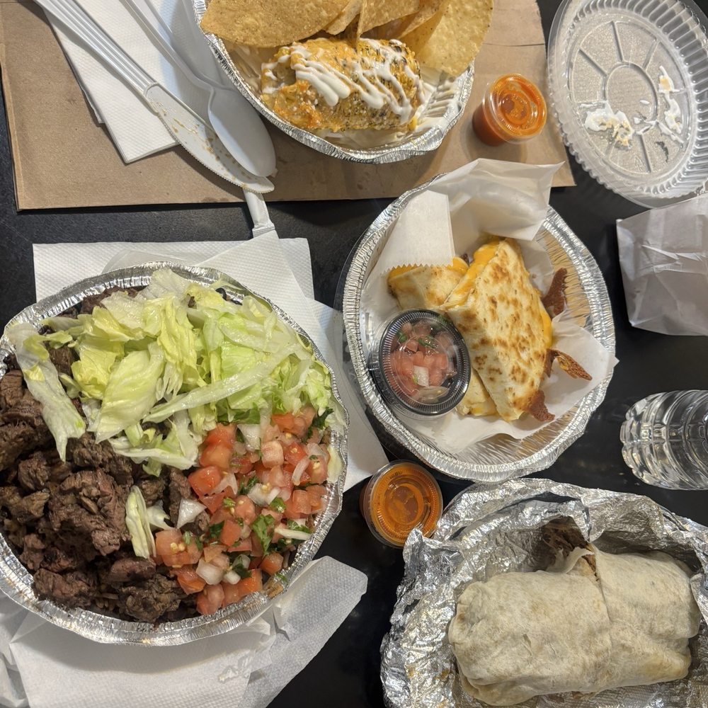Steak Bowl, Birria Beef - La Fonda St Burrito, Grilled Cheese Quesadillas Steak Bowl, Birria Beef - La Fonda St Burrito, Grilled Cheese Quesadillas