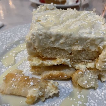 Secret Cove Restaurant - Lemon tiramisu - Seafood Near Me - Anacortes, Washington Secret Cove Restaurant - Lemon tiramisu - Seafood Near Me - Anacortes, Washington