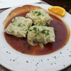 Schwarzwaldstube - Herrgottsbescheißerle oder auf deutsch Spinatmaultaschen
