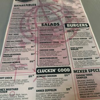 The Mixer - Menu - Burgers Near Me - San Diego, California
