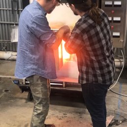 Grabbing some glass