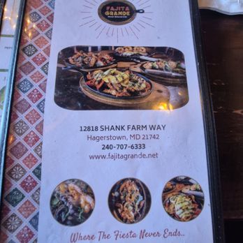 Fajita Grande - Menu front - Mexican Near Me - Hagerstown, Maryland Fajita Grande - Menu front - Mexican Near Me - Hagerstown, Maryland