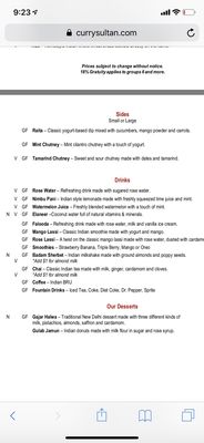 Menu photo 5 Curry Sultan Humble, TX