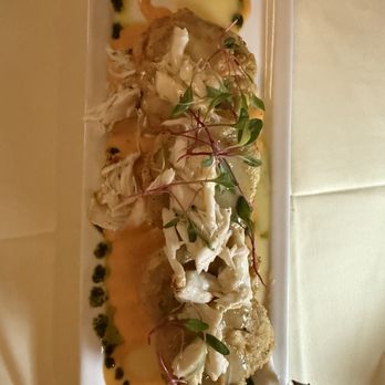 Vargas Cut & Catch - Fried green tomatoes with crab meat - Steakhouses Near Me - Galveston, Texas