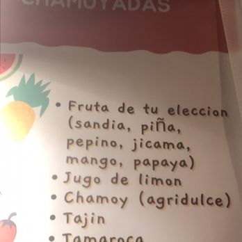 Fiesta Mexicana - Spanish description of fruit dessert - Mexican Near Me - Rosedale, Maryland