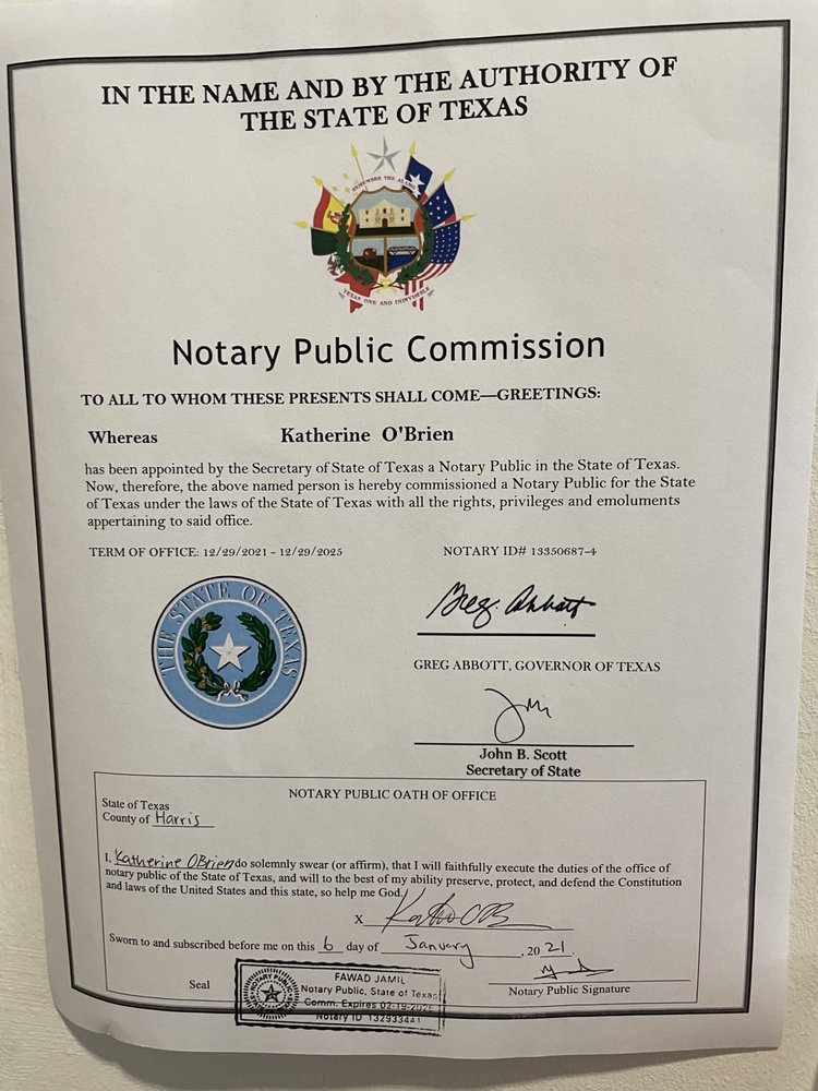 KATHERINE MOBILE NOTARY Request a Quote Sugar Land, TX Yelp