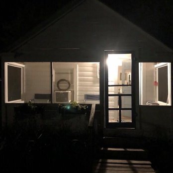 Bar Harbor Cottages & Suites - Cottage at night. - Guest Houses Near Me - Bar Harbor, Maine