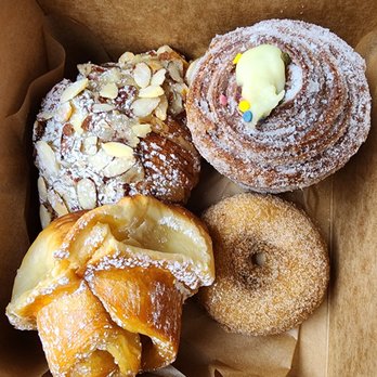 Bloom Bake Shop - Almond croissant, sweet potato donut, cruffin and morning bun - Bakeries Near Me - Madison, Wisconsin