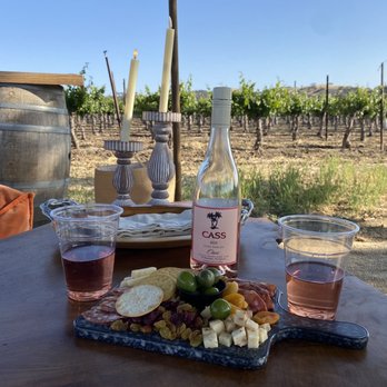 Third Wheel Tours - Cass Rose and charcuterie board. - Wine Tours Near Me - Paso Robles, California