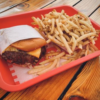 Dang Burger - Double Dang Burger & large fries. GET SOME FRIES! - Burgers Near Me - Carpinteria, California