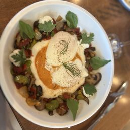 Poached Eggs & Polenta* Poached Eggs & Polenta*