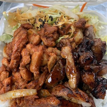 Ono Hawaiian BBQ - Chicken Combo - Island Fire Chicken & Teriyaki Chicken - Hawaiian Near Me - Colma, California