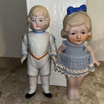 Curiosities - Two bisque antique dolls - Jewelry Near Me - San Francisco, California Curiosities - Two bisque antique dolls - Jewelry Near Me - San Francisco, California