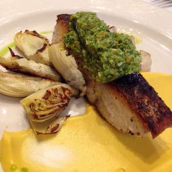 Palio - White Sea bass with pesto. - Italian Near Me - San Francisco, California