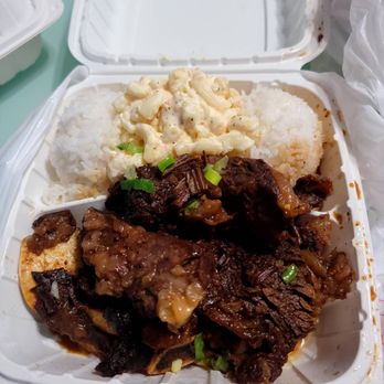 Button Up Cafe - 22. Braised Short Ribs Plate - Breakfast & Brunch Near Me - Pearl City, Hawaii Button Up Cafe - 22. Braised Short Ribs Plate - Breakfast & Brunch Near Me - Pearl City, Hawaii