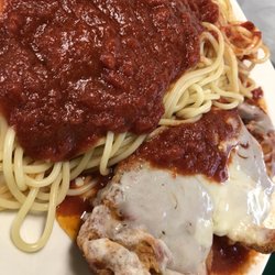Promising Chicken Parm but missing the mark.