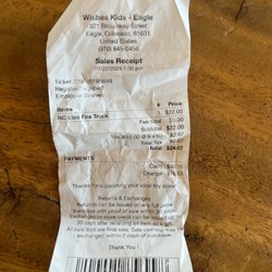 Wishes Toy Store - Proof of purchase