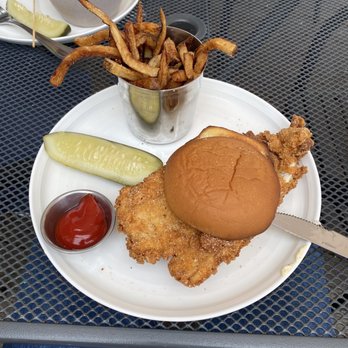 Engine Room - The fried fish sandwich! - Southern Near Me - Mystic, Connecticut