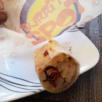 Burrito Spot - Potatoes are the main ingredient.  Not eggs and beacon,  just an over abundance of potatos, with a hint of beacon eggs and cheese. - Mexican Near Me - Santa Fe, New Mexico