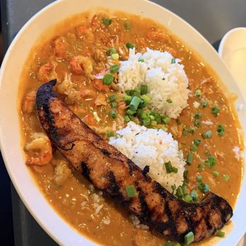 Harry's Seafood Bar & Grille - Crawfish Etouffe with sausage - American Near Me - Ocala, Florida
