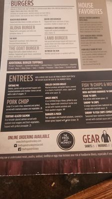 Menu photo 5 The Frog & Monkey Restaurant & Pub Mount Dora, FL Menu photo 5 The Frog & Monkey Restaurant & Pub Mount Dora, FL