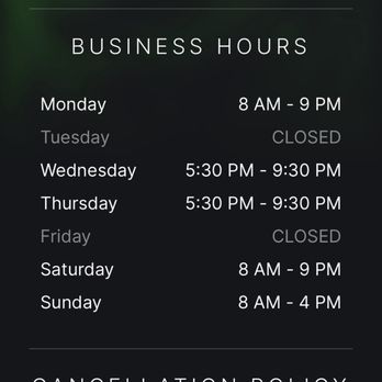 Get Glowing With Amber - Hours of operation. - Waxing Near Me - Branford, Connecticut Get Glowing With Amber - Hours of operation. - Waxing Near Me - Branford, Connecticut