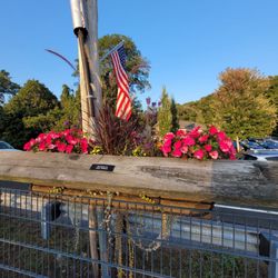 Canton Flower Bridge - View of flag